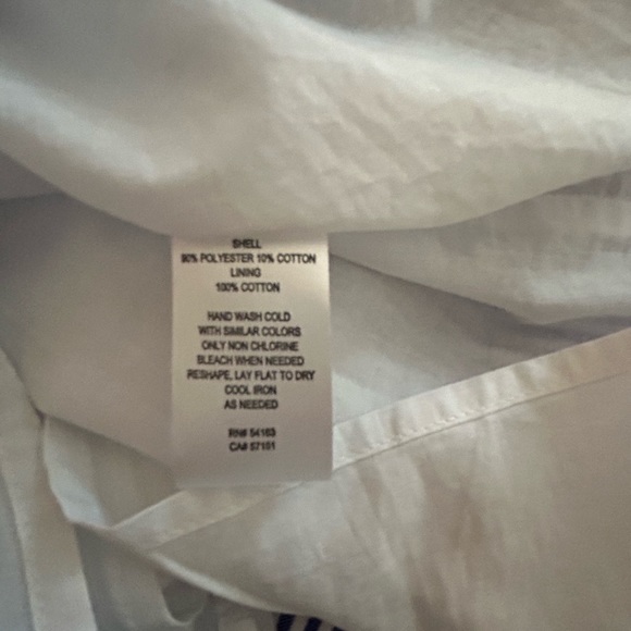 J Howard blue/white stripe cold shoulder dress - Picture 9 of 11